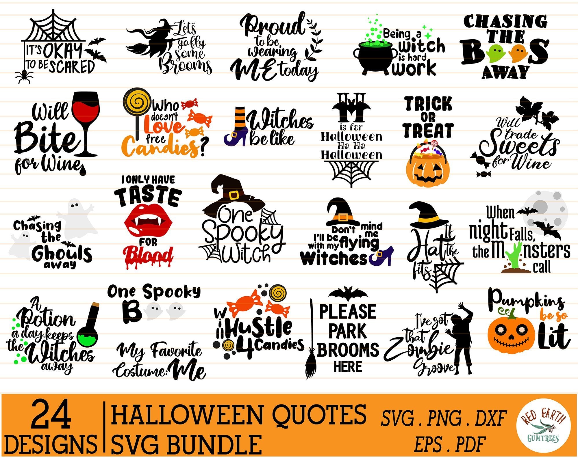 Halloween sticker bundle. Halloween quote stickers printable By