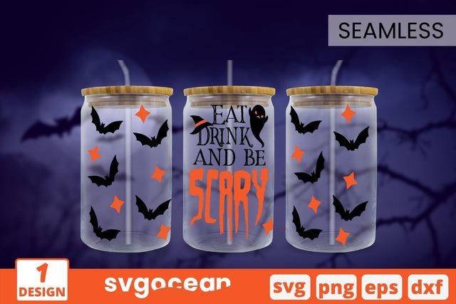 Halloween Quotes Can Glass SVG SVG SvgOcean 