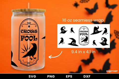 Halloween Quotes Can Glass SVG SVG SvgOcean 