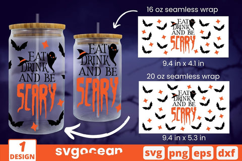 Halloween Quotes Can Glass SVG SVG SvgOcean 