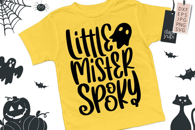 Halloween Quotes Little Mister Spooky SVG dapiyupi store 