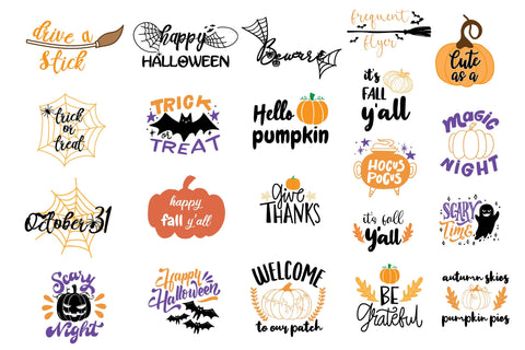 Halloween Quotes Svg Bundle SVG DIYCUTTINGFILES 