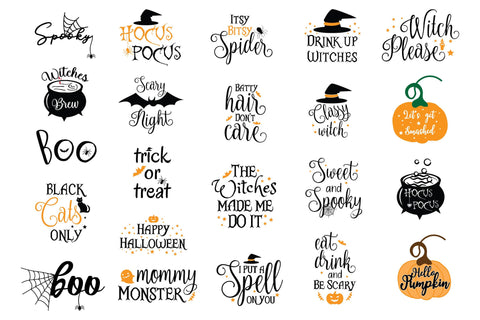 Halloween Quotes Svg Bundle SVG DIYCUTTINGFILES 