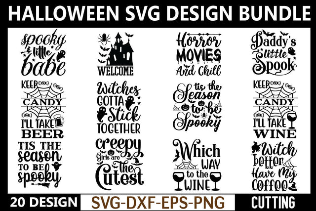 Halloween Quotes Svg Bundle SVG md faruk hossain 