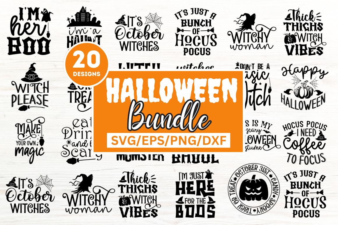 Halloween Quotes SVG bundle - So Fontsy