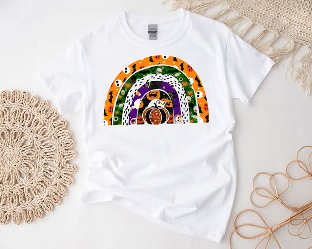 Halloween Rainbow png, Pumpkin Rainbow Png, Spooky png, Halloween png, Skull png, Spooky png, Halloween Vibes png Sublimation BouDesign 