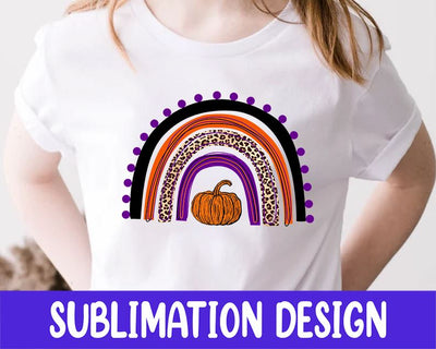 Halloween Rainbow PNG, Sublimation Download, fall, autumn, cheetah, leopard, pumpkin, Halloween Sublimation Designs Downloads Sublimation iStyleDesign 