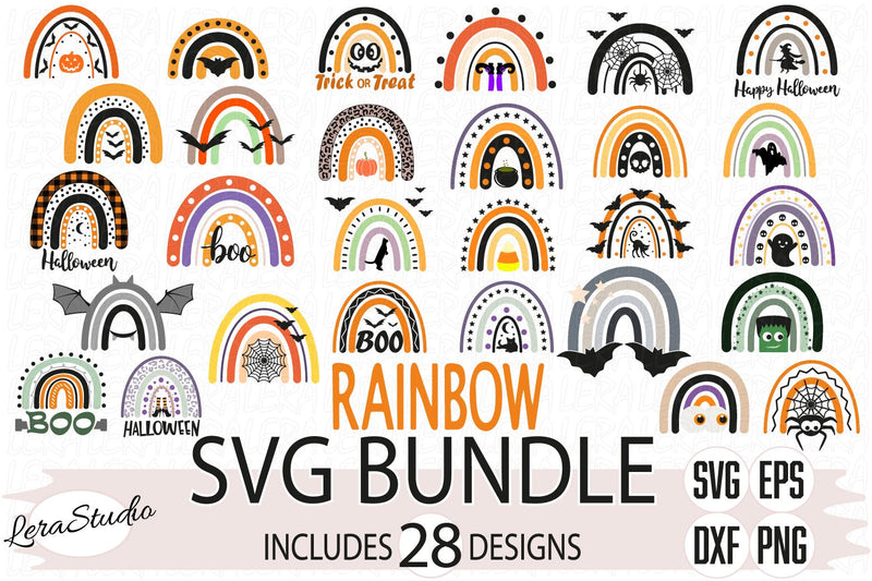 Halloween Rainbow Svg SVG Lerastudio 