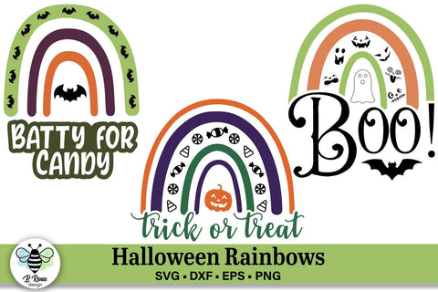 Halloween Rainbows SVG | Kids Halloween Shirt SVG SVG B Renee Design 