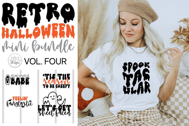 Halloween Retro Mini Bundle Volume Four SVG Diva Watts Designs 
