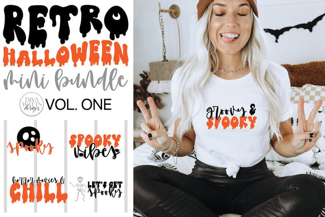 Halloween Retro Mini Bundle Volume One SVG Diva Watts Designs 