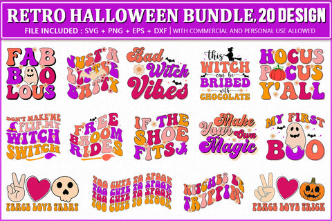Halloween Retro SVG Bundle, Cute Halloween SVG Shetara Begum 
