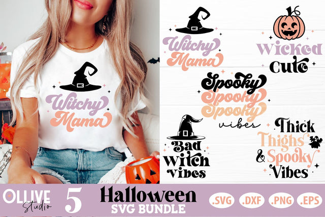 Halloween Retro SVG Bundle SVG Ollive Studio 
