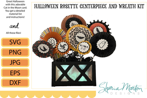 Halloween Rosette Kit SVG Sharia Morton Designs 