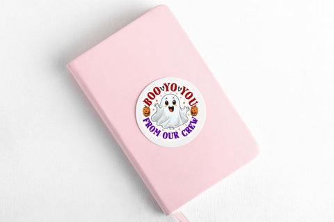 Halloween Round Shape Stickers Bundle Sublimation Regulrcrative 