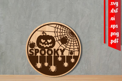 Halloween Round Sign 4 SVG zafrans studio 