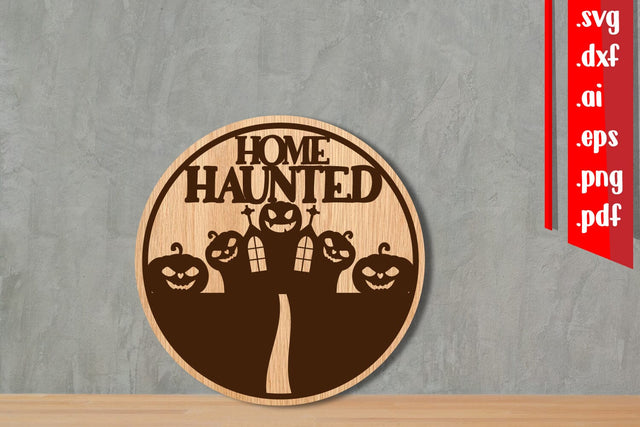 Halloween Round Sign 8 SVG zafrans studio 