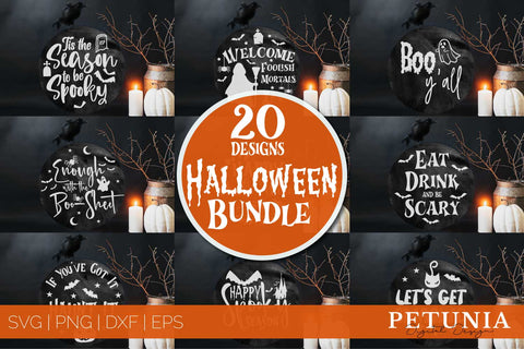 Halloween Round Sign Bundle | Funny Halloween SVG Bundle SVG Petunia Digital Design 