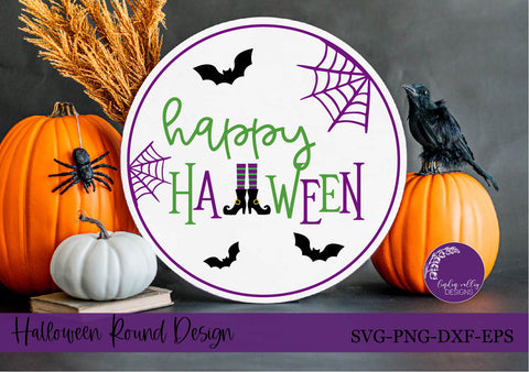 Halloween Round Sign Bundle-Halloween SVG Bundle SVG Linden Valley Designs 