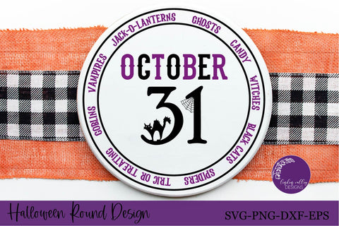 Halloween Round Sign Bundle-Halloween SVG Bundle SVG Linden Valley Designs 