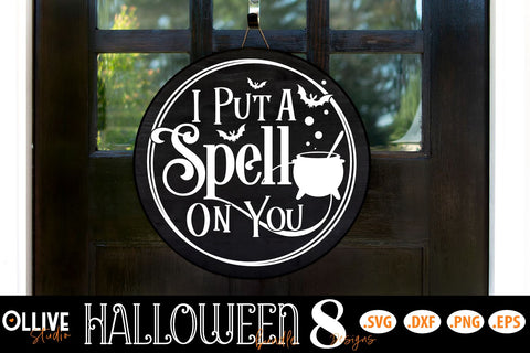 Halloween Round Sign Bundle SVG | Halloween SVG SVG Ollive Studio 