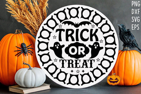 Halloween Round Sign Design Bundle SVG Rupkotha 