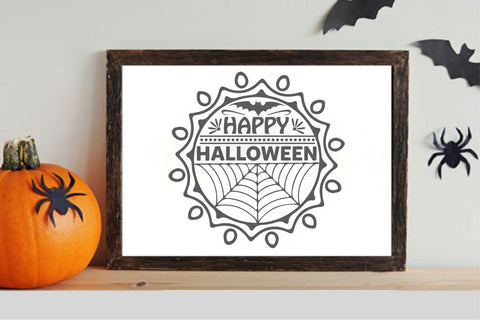 Halloween Round Sign Design Bundle SVG Rupkotha 