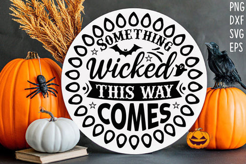 Halloween Round Sign Design Bundle SVG Rupkotha 
