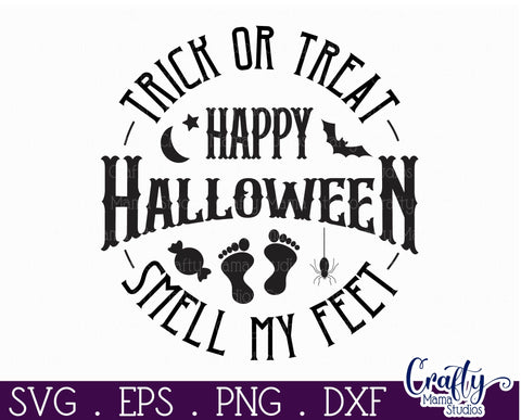 Halloween Round Sign Funny Svg, Happy Halloween SVG Crafty Mama Studios 
