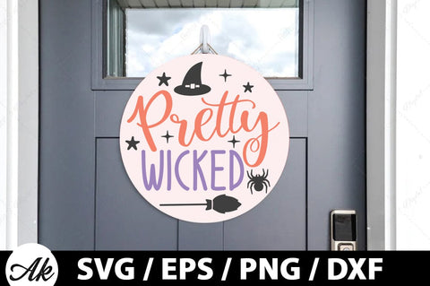 Halloween Round Sign SVG Bundle SVG akazaddesign 