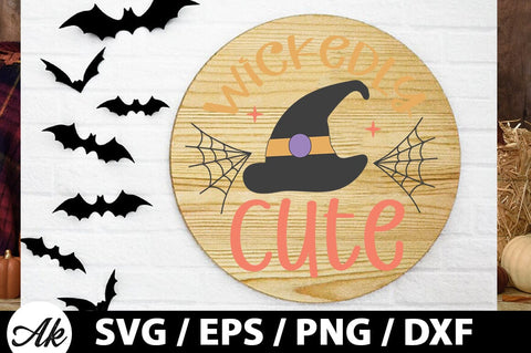Halloween Round Sign SVG Bundle SVG akazaddesign 