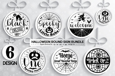 halloween round sign Svg Bundle SVG designmaster24 