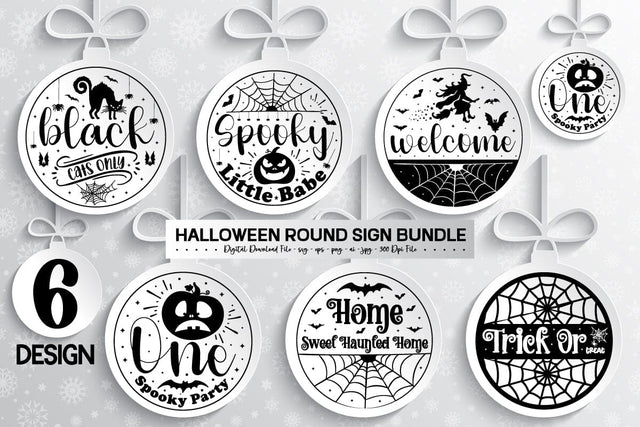 halloween round sign Svg Bundle SVG designmaster24 