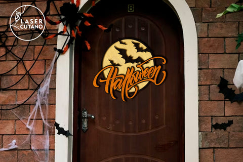 Halloween Round Wall Art, Home Decoration SVG LaserCutano 