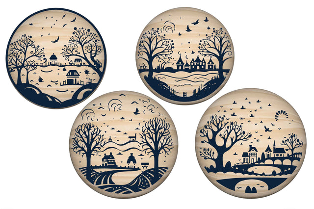 Halloween Round Wall Art SVG Bundle SVG MD JOYNAL ABDIN 