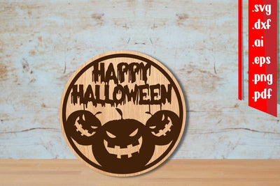 Halloween Rounded Door Sign 2 SVG zafrans studio 