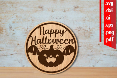 Halloween Rounded Door Sign 6 SVG zafrans studio 