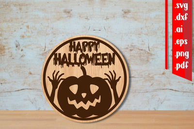 Halloween Rounded Door Sign SVG zafrans studio 