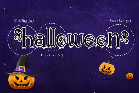 Halloween Rules Font AEN Creative Store 