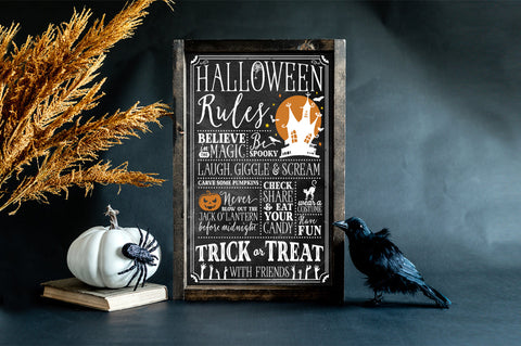 Halloween Rules SVG Cut File Sublimation Pickled Thistle Creative 