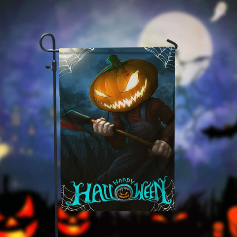 Halloween Scarecrows Garden Flag - 12x18 Garden Flag Sublimation Design Download PNG File Instant Download Sublimation CaldwellArt 
