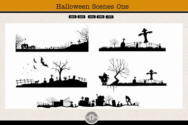 Halloween Scenes 1 AfterTenDesign 