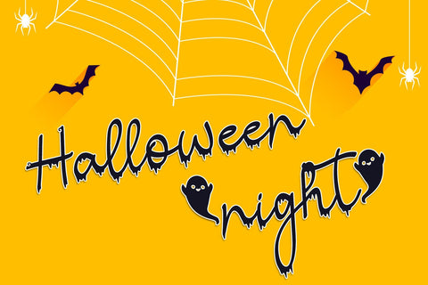 Halloween Script Font AEN Creative Store 