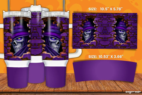 Halloween Scytheman Bundle | Tumbler | Mug | Pen Sublimation SvgOcean 