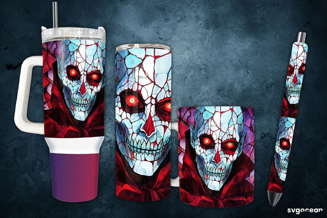 Halloween Scytheman Bundle | Tumbler | Mug | Pen Sublimation SvgOcean 
