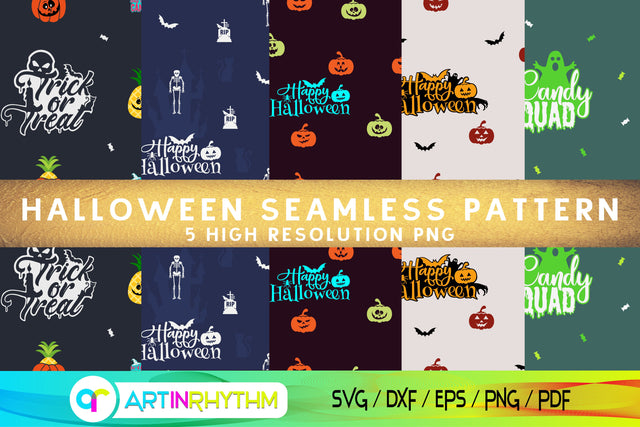 Halloween seamless pattern digital paper Digital Pattern Artinrhythm shop 