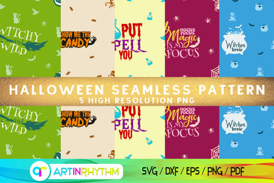 Halloween seamless pattern digital paper Digital Pattern Artinrhythm shop 