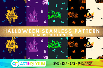 Halloween seamless pattern digital paper Digital Pattern Artinrhythm shop 