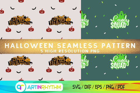Halloween seamless pattern digital paper Digital Pattern Artinrhythm shop 