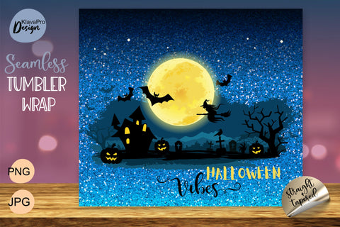 Halloween Seamless Pattern for Tumbler 20 oz | Sublimation Wrap bundle Sublimation Klava P 